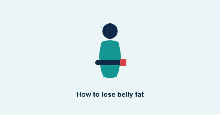 A waistline with a measuring tape, illustrating belly fat loss