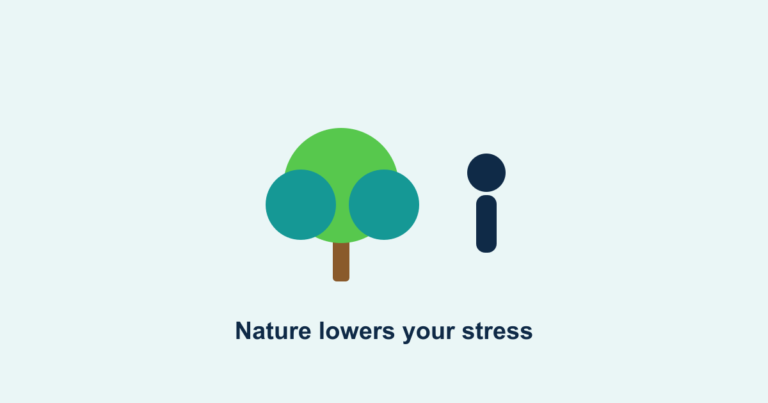 A tree beside a calm figure, representing time in nature